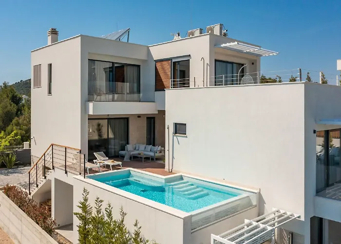 Exquisite Murter Luxor 4 Bedrooms Heated Pool&spa&gym Villa Jezera