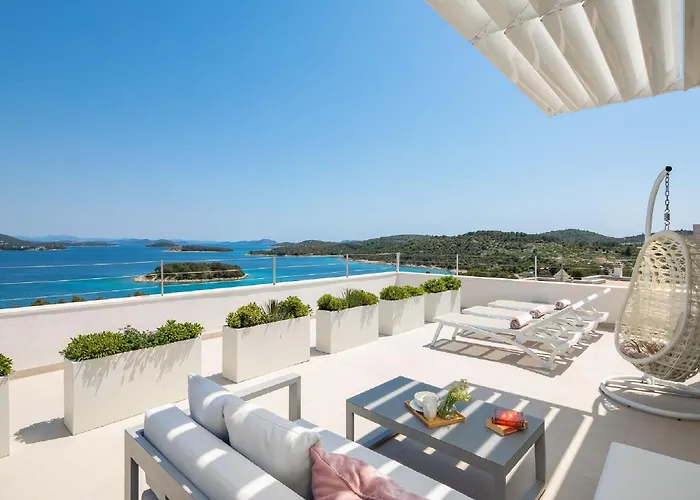 Exquisite Murter Luxor 4 Bedrooms Heated Pool&spa&gym *